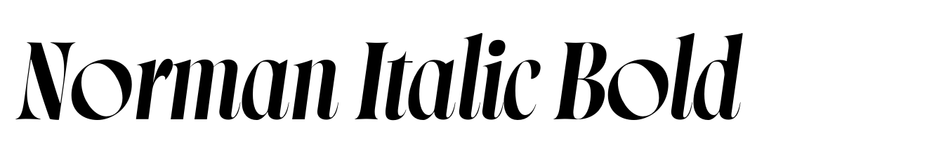 Norman Italic Bold
